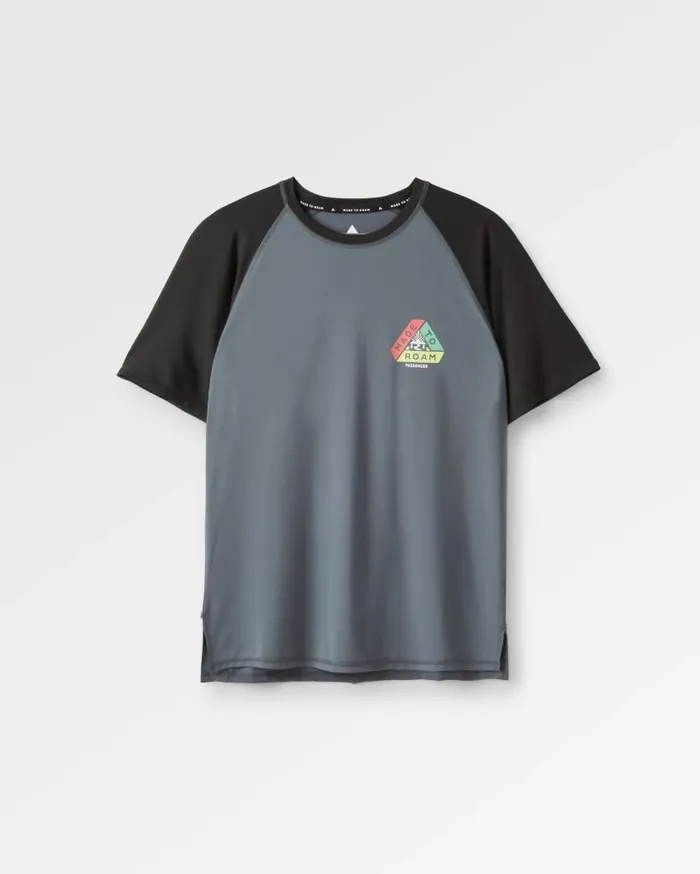 Men Tops Passenger Dawn To Dusk Recycled Active Tshirt Storm Grey Storm Grey