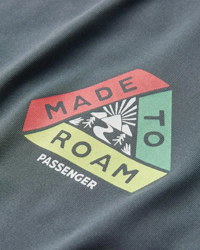 Men Tops Passenger Dawn To Dusk Recycled Active Tshirt Storm Grey Storm Grey