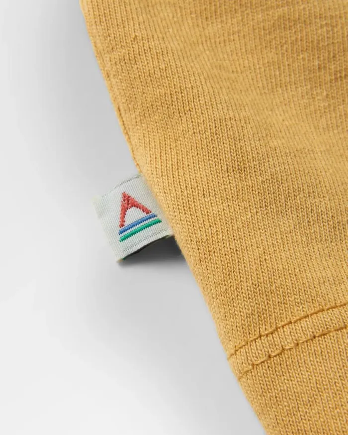 Men Tops Passenger Elbio Recycled Relaxed Fit TShirt Mustard Gold Mustard Gold