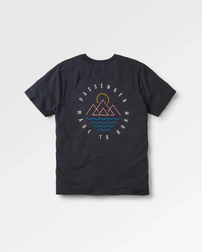 Men Tops Passenger Escapism Recycled Cotton TShirt Black Black