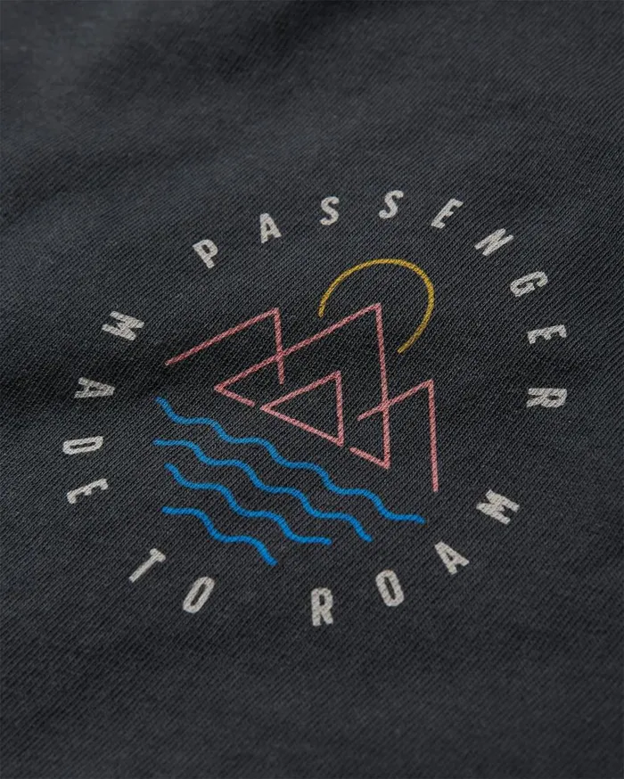Men Tops Passenger Escapism Recycled Cotton TShirt Black Black
