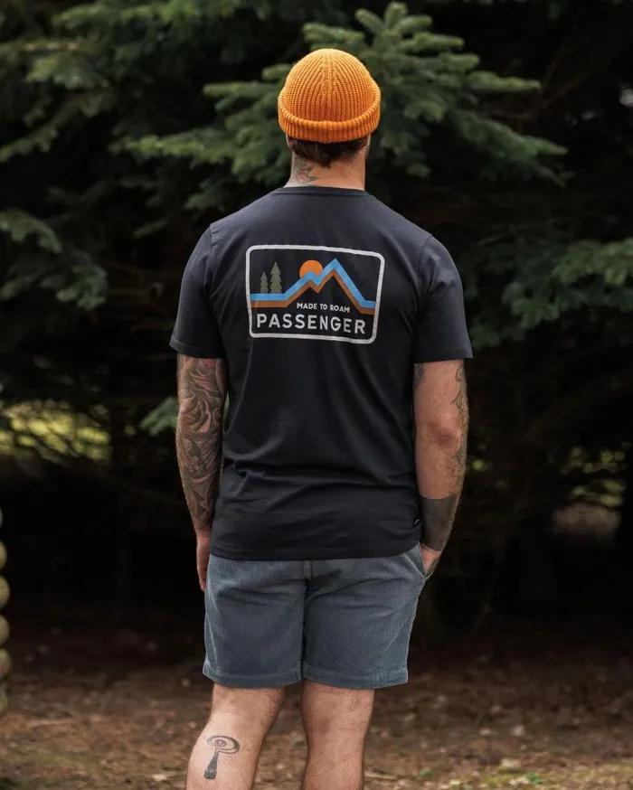 Men Tops Passenger Made To Roam Recycled Cotton TShirt Black Black