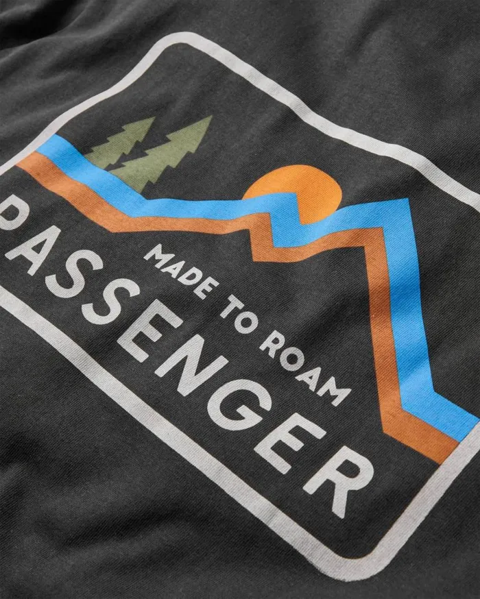 Men Tops Passenger Made To Roam Recycled Cotton TShirt Black Black