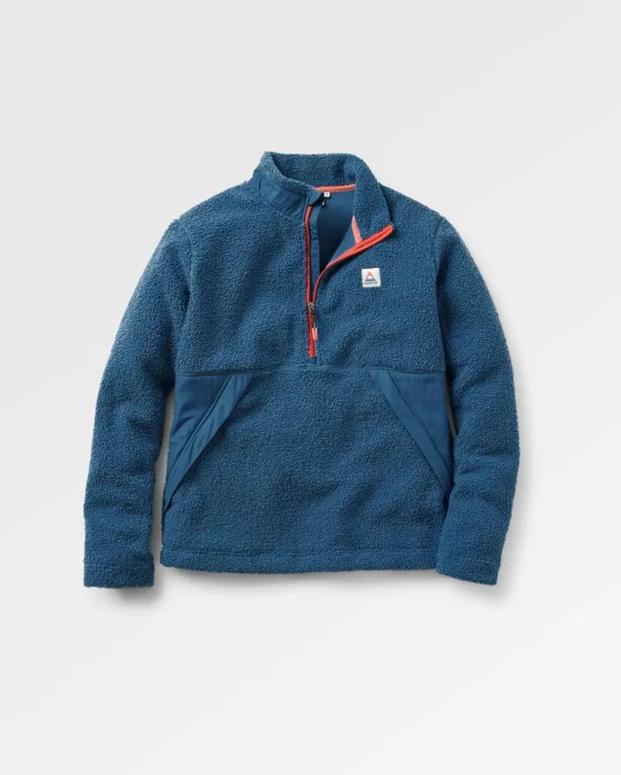 Men Tops Passenger Muse Recycled PolarLined Sherpa Fleece Blue Steel Blue Steel