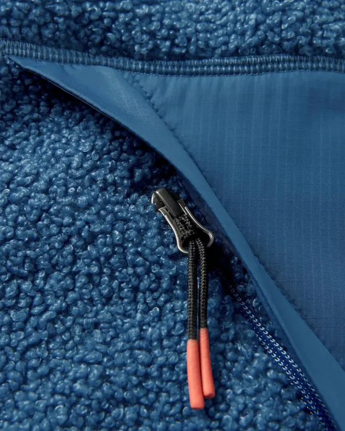 Men Tops Passenger Muse Recycled PolarLined Sherpa Fleece Blue Steel Blue Steel