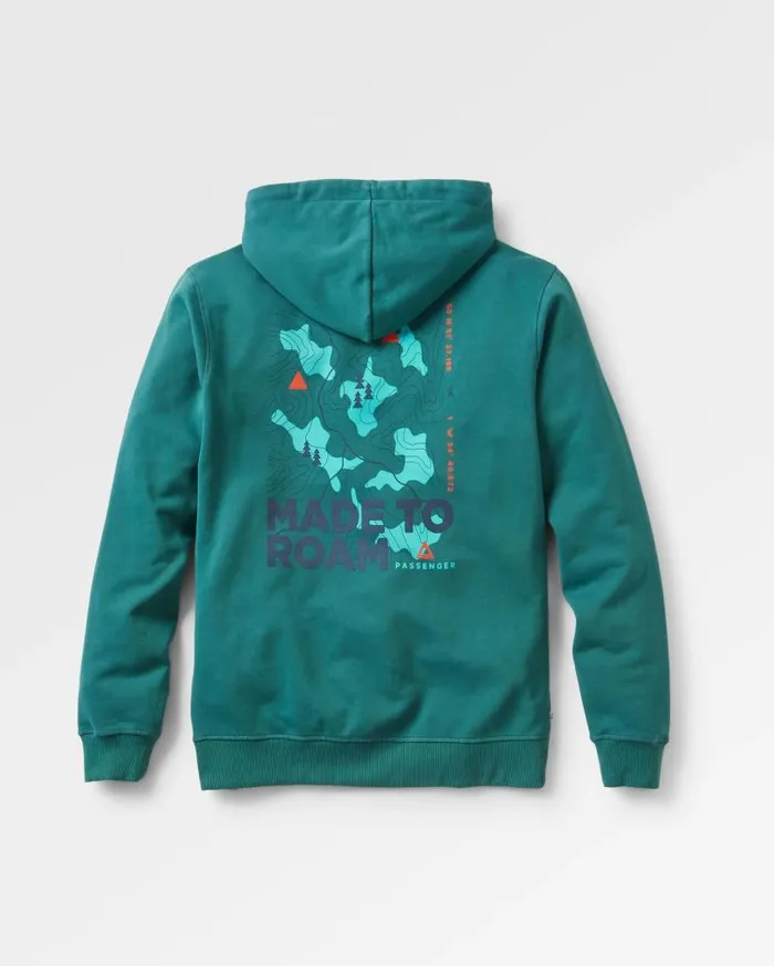 Men Tops Passenger Pace Recycled Cotton Hoodie Deep Ocean Deep Ocean