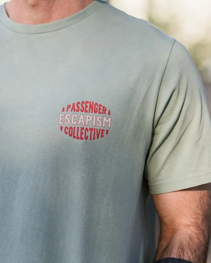 Men Tops Passenger Reconnect Recycled Cotton TShirt Pistachio Pistachio