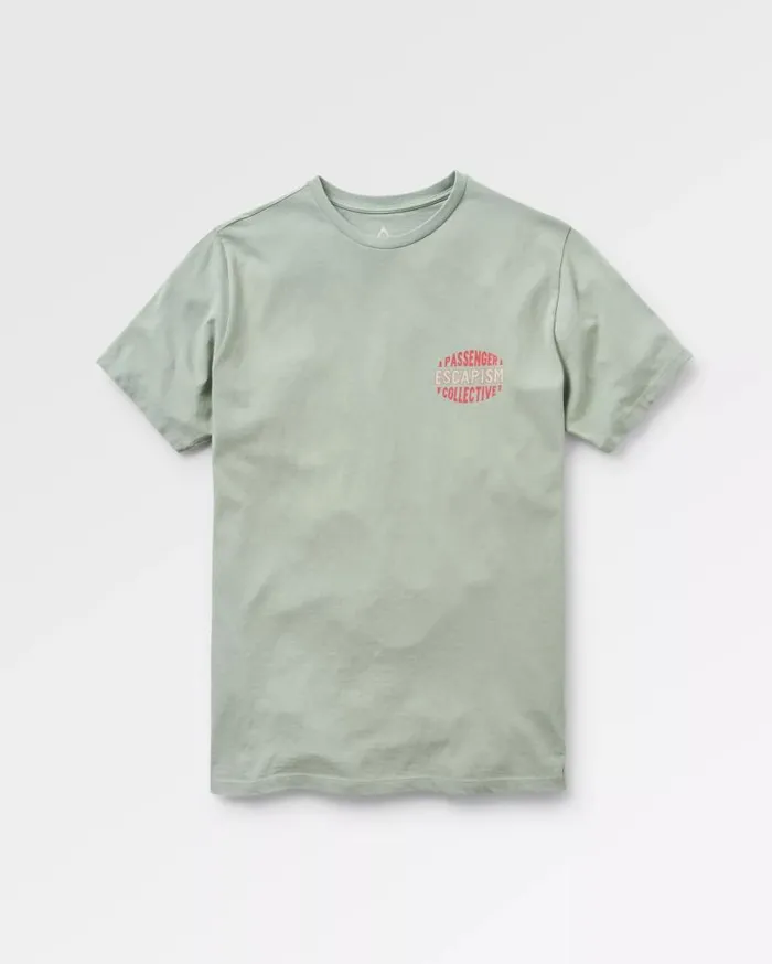 Men Tops Passenger Reconnect Recycled Cotton TShirt Pistachio Pistachio