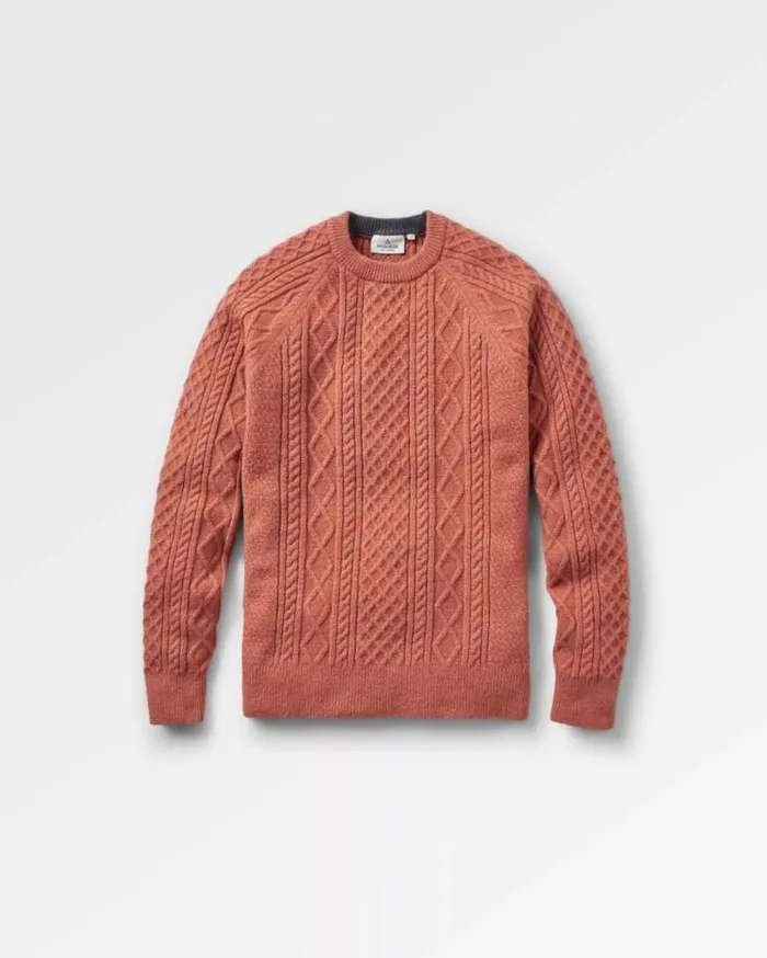 Men Tops Passenger Sandbar Cable Knitted Jumper Baked Clay Baked Clay