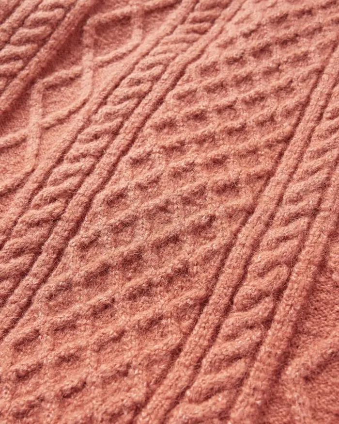 Men Tops Passenger Sandbar Cable Knitted Jumper Baked Clay Baked Clay