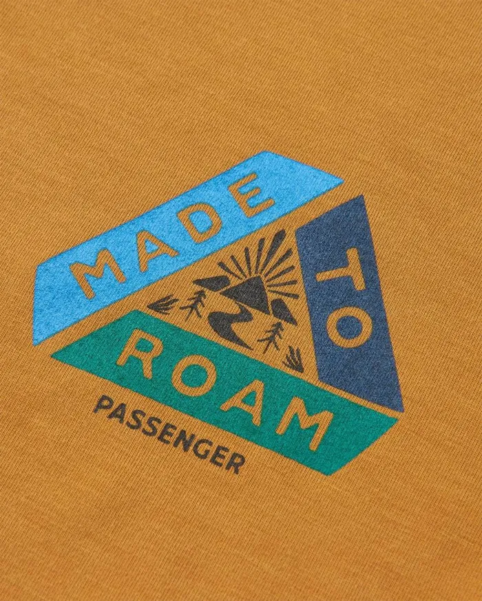 Men Tops Passenger Trail Active Recycled Tshirt Dusty Ochre Dusty Ochre