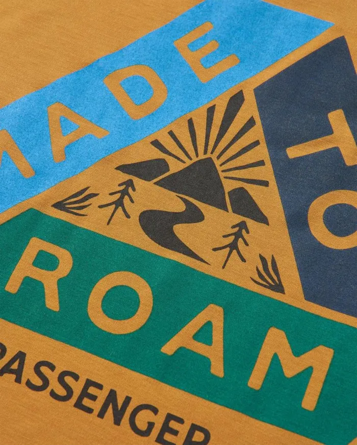 Men Tops Passenger Trail Active Recycled Tshirt Dusty Ochre Dusty Ochre