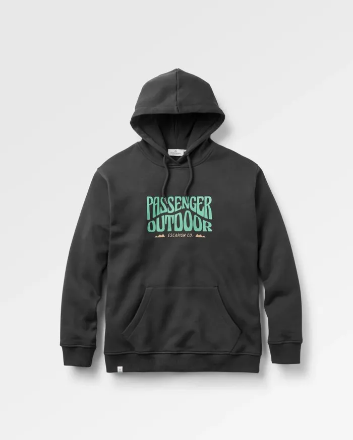 Men Tops Passenger Yuca Organic Cotton Hoodie Black Black