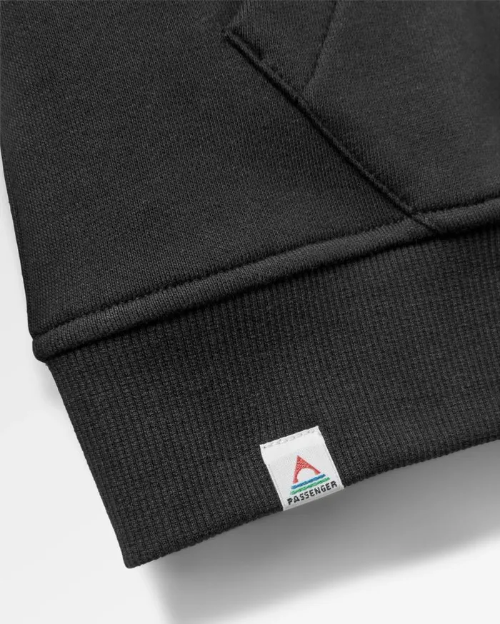 Men Tops Passenger Yuca Organic Cotton Hoodie Black Black