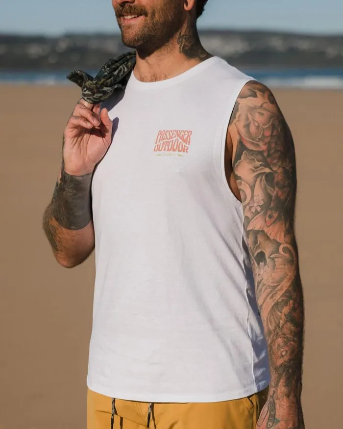 Men Tops Passenger Yuca Recycled Cotton Vest White White
