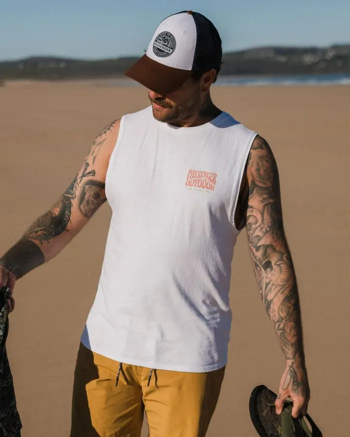 Men Tops Passenger Yuca Recycled Cotton Vest White White