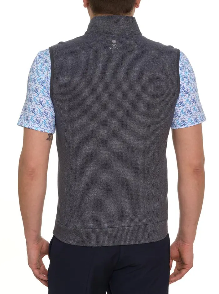 Men TREVISO KNIT VEST Charcoal Robert Graham Sweaters and Knits