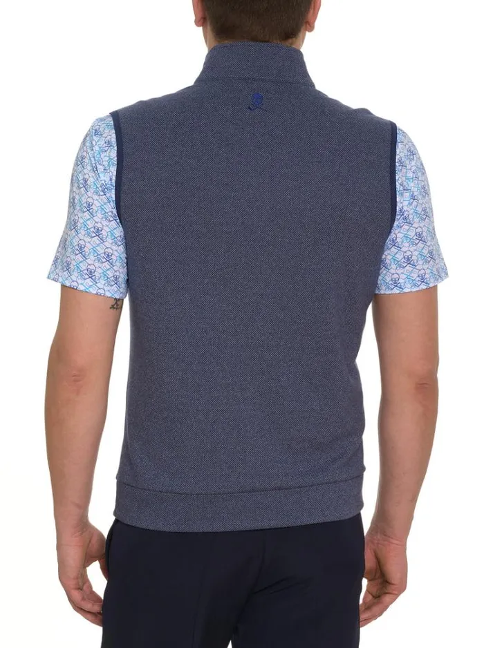 Men TREVISO KNIT VEST Charcoal Robert Graham Sweaters and Knits