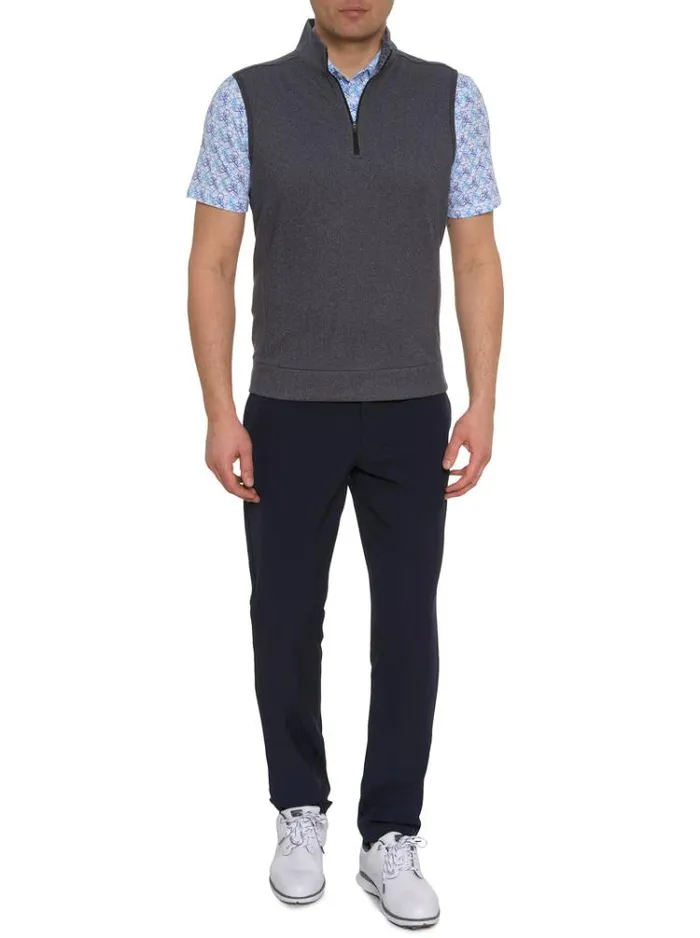 Men TREVISO KNIT VEST Charcoal Robert Graham Sweaters and Knits