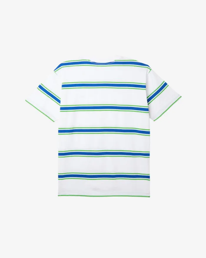 Men TWENTY STRIPE TSHIRT White Multi OBEY Clothing TOPS