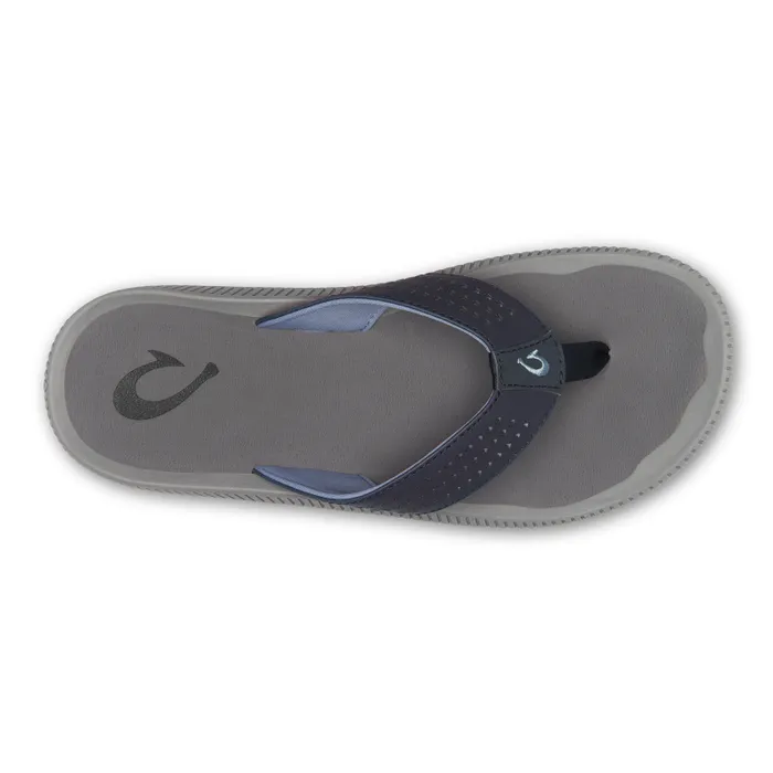 Men Ulele Mens WaterReady Beach Sandals Blue Depth Charcoal Olukai WaterFriendly Men Ulele Mens WaterReady Beach Sandals Blue Depth Charcoal Olukai WaterFriendly