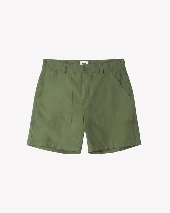 Men UTILITY SHORT Unbleached OBEY Clothing BOTTOMS
