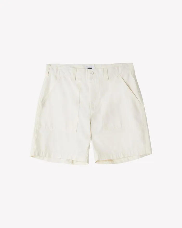 Men UTILITY SHORT Unbleached OBEY Clothing BOTTOMS
