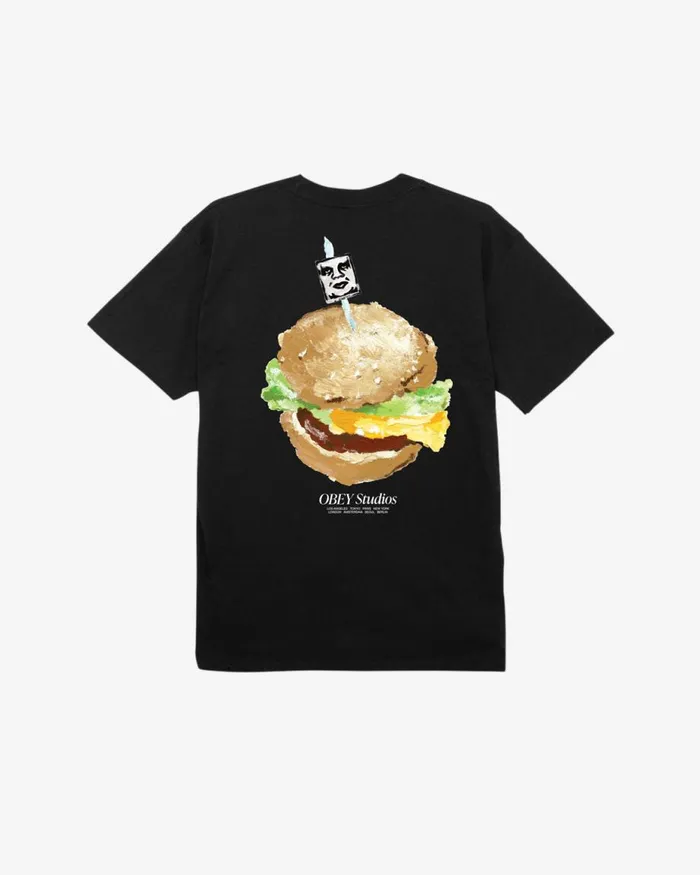 Men VISUAL FOOD FOR YOUR MIND CLASSIC TSHIRT White OBEY Clothing TSHIRTS