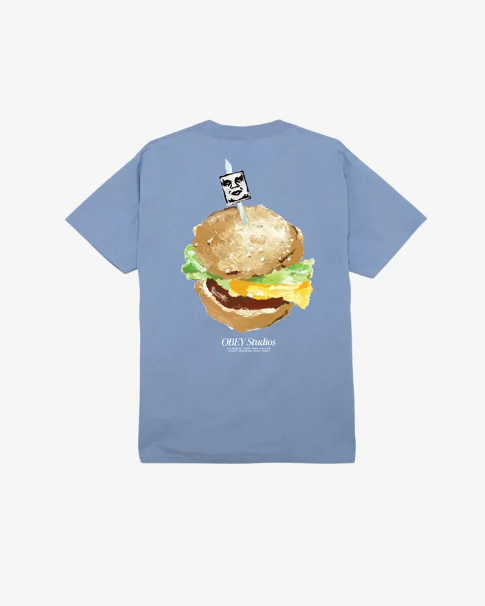 Men VISUAL FOOD FOR YOUR MIND CLASSIC TSHIRT White OBEY Clothing TSHIRTS