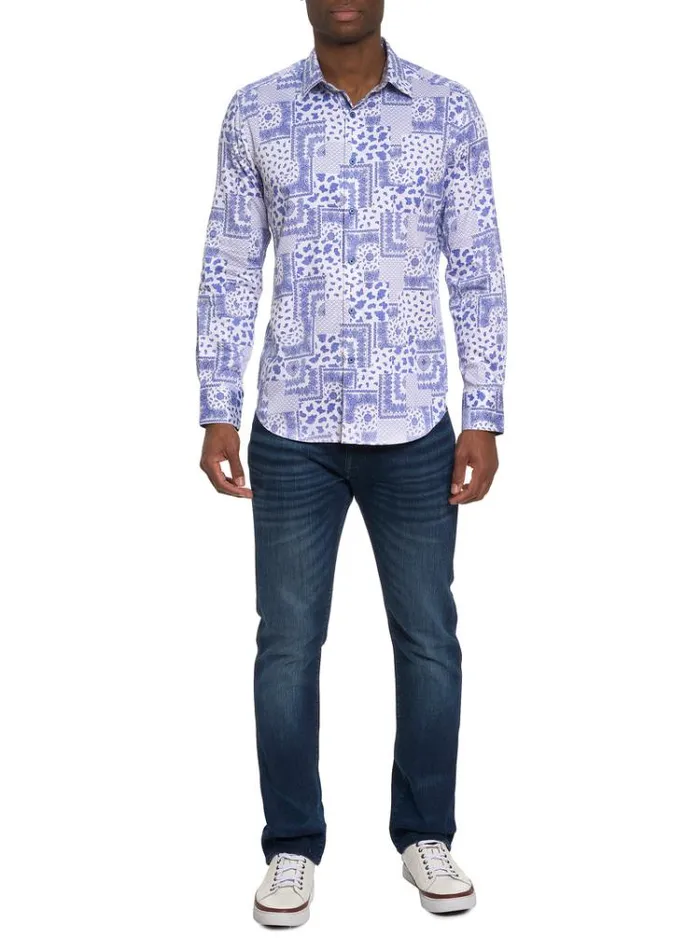 Men VITTORIA LONG SLEEVE BUTTON DOWN SHIRT Multi Robert Graham Button Down Shirts