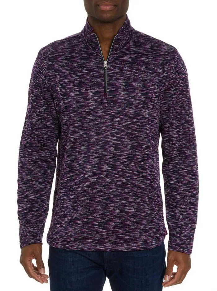 Men WATERFORD LONG SLEEVE KNIT Berry Robert Graham Sweaters and Knits