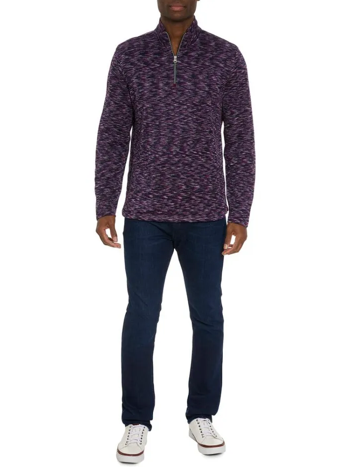 Men WATERFORD LONG SLEEVE KNIT Berry Robert Graham Sweaters and Knits