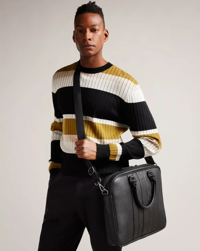 Men WAYMON 8211 House Check PU Document Bag Black Ted Baker Document Bags Men WAYMON 8211 House Check PU Document Bag Black Ted Baker Document Bags