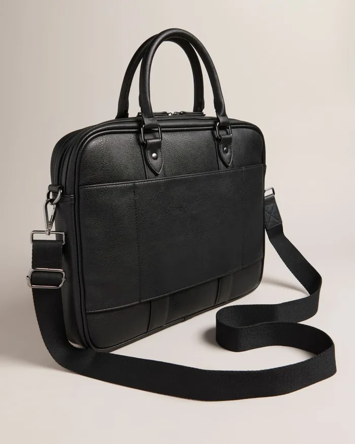 Men WAYMON 8211 House Check PU Document Bag Black Ted Baker Document Bags Men WAYMON 8211 House Check PU Document Bag Black Ted Baker Document Bags