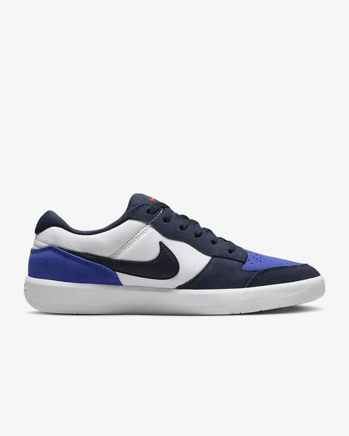 MensWomens Nike SB Force 58 ObsidianWhiteHyper RoyalObsidian Nike First Day Kicks
