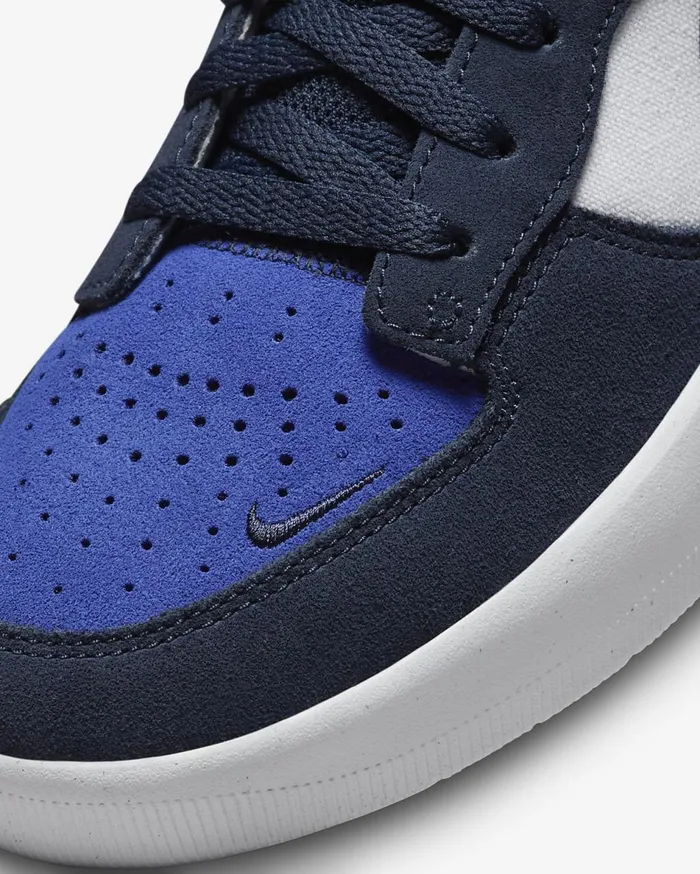 MensWomens Nike SB Force 58 ObsidianWhiteHyper RoyalObsidian Nike First Day Kicks