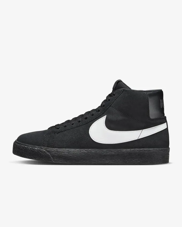 MensWomens Nike SB Zoom Blazer Mid BlackBlackBlackWhite Nike First Day Kicks