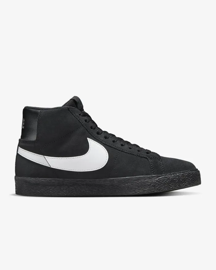 MensWomens Nike SB Zoom Blazer Mid BlackBlackBlackWhite Nike First Day Kicks