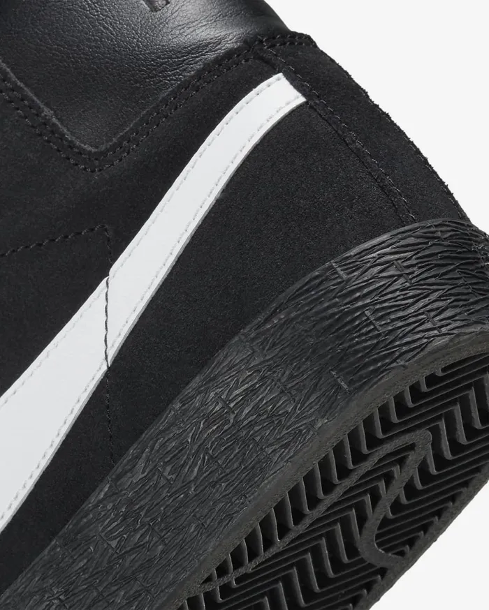 MensWomens Nike SB Zoom Blazer Mid BlackBlackBlackWhite Nike First Day Kicks