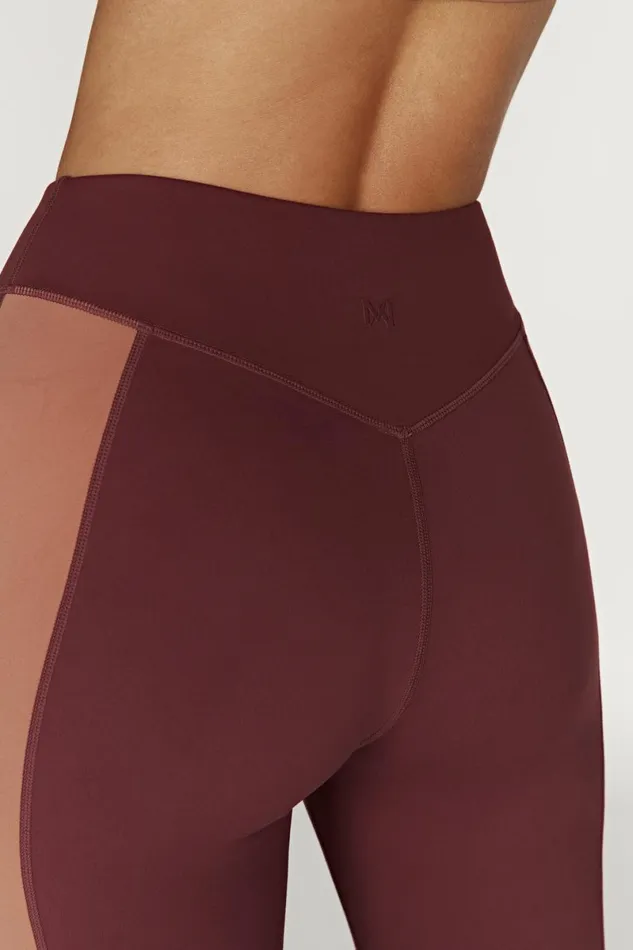 Meshki Activewear Bottoms Libby Two Tone Panel Leggings 8211 MahoganyTan Mahoganytan 8211 Women Meshki Activewear Bottoms Libby Two Tone Panel Leggings 8211 MahoganyTan Mahoganytan 8211 Women