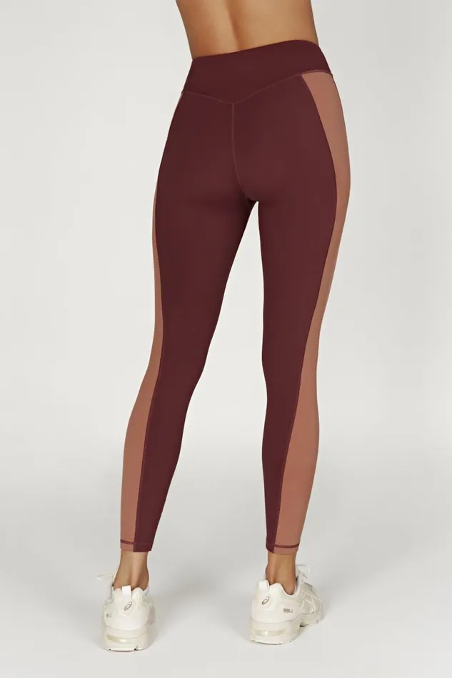 Meshki Activewear Bottoms Libby Two Tone Panel Leggings 8211 MahoganyTan Mahoganytan 8211 Women Meshki Activewear Bottoms Libby Two Tone Panel Leggings 8211 MahoganyTan Mahoganytan 8211 Women