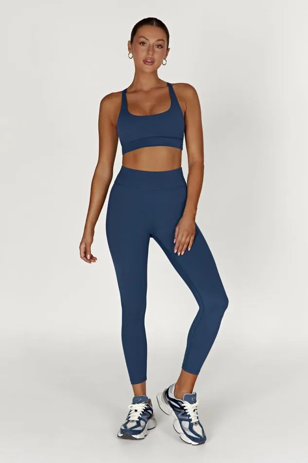Meshki Activewear Bottoms Venus V Back Leggings 8211 Navy Navy 8211 Women Meshki Activewear Bottoms Venus V Back Leggings 8211 Navy Navy 8211 Women