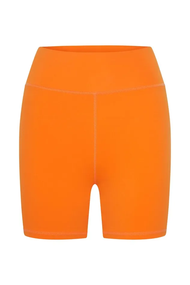 Meshki Activewear Carly Bike Shorts 8211 Tangerine Tangerine 8211 Women Meshki Activewear Carly Bike Shorts 8211 Tangerine Tangerine 8211 Women