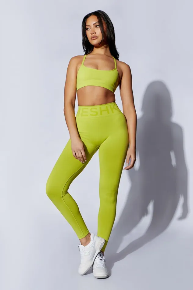 Meshki Activewear Nyx Cross Back Seamless Crop 8211 Lime Green Limegreen 8211 Women Meshki Activewear Nyx Cross Back Seamless Crop 8211 Lime Green Limegreen 8211 Women