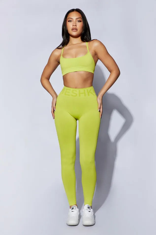 Meshki Activewear Nyx Cross Back Seamless Crop 8211 Lime Green Limegreen 8211 Women Meshki Activewear Nyx Cross Back Seamless Crop 8211 Lime Green Limegreen 8211 Women