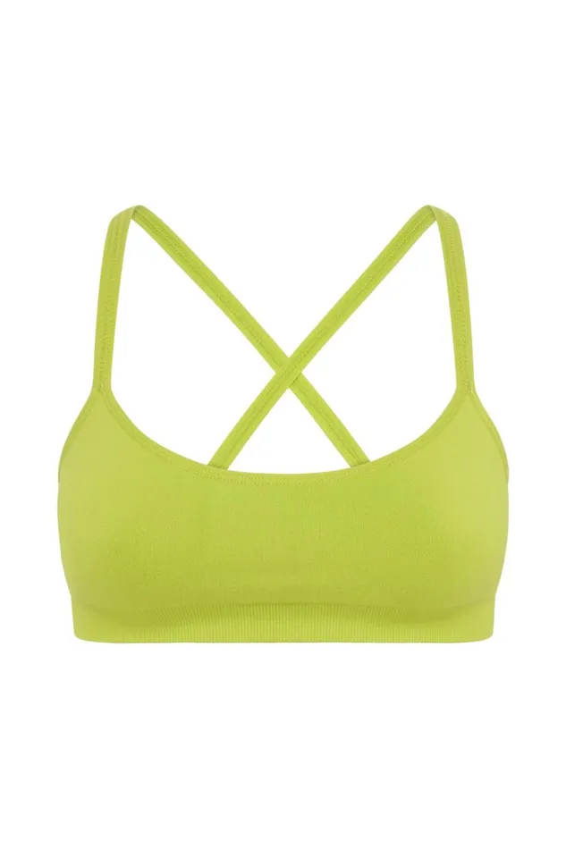 Meshki Activewear Nyx Cross Back Seamless Crop 8211 Lime Green Limegreen 8211 Women Meshki Activewear Nyx Cross Back Seamless Crop 8211 Lime Green Limegreen 8211 Women
