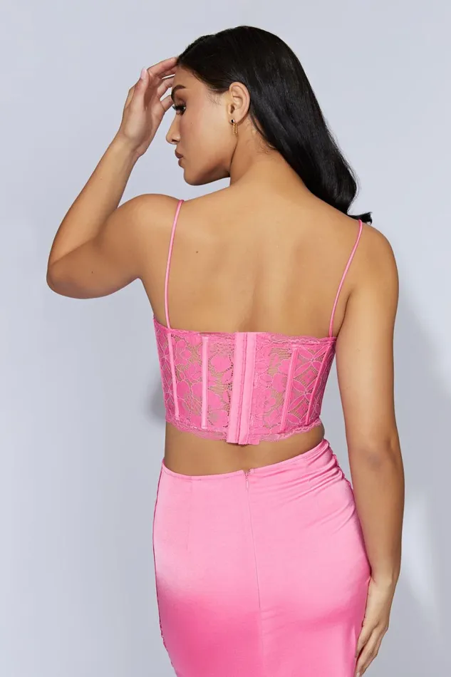 Meshki Bachelorette Bellamy Scallop Lace Bodice 8211 Bubblegum Pink Bubblegumpink 8211 Women Meshki Bachelorette Bellamy Scallop Lace Bodice 8211 Bubblegum Pink Bubblegumpink 8211 Women
