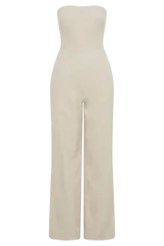 Meshki Basic Bottoms Anita Strapless Linen Jumpsuit 8211 Natural Natural 8211 Women