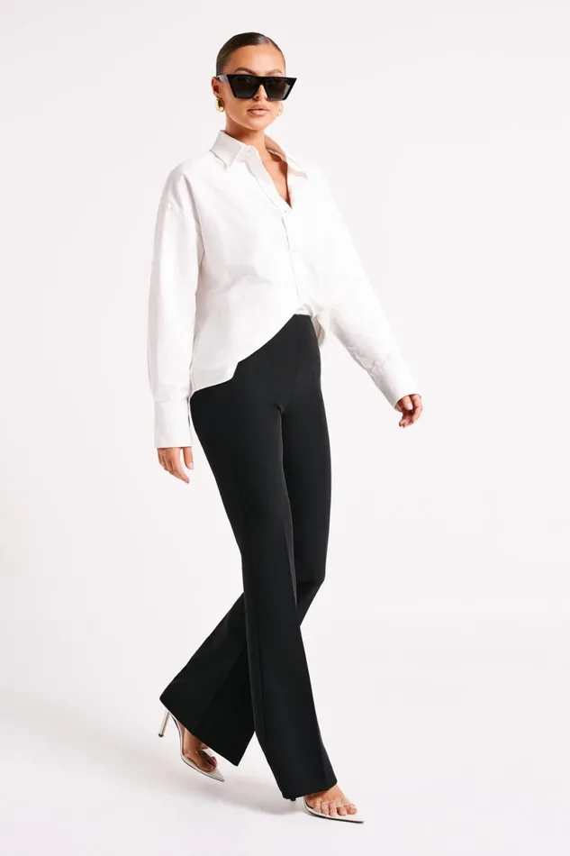 Meshki Basic Tops Allyson Oversized Shirt 8211 White White 8211 Women