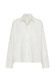 Meshki Basic Tops Allyson Oversized Shirt 8211 White White 8211 Women